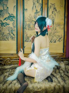 《date a live》時崎狂三除夕快乐 C O S P L A Y_狂三旗袍 (3)