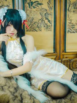 《date a live》時崎狂三除夕快乐 C O S P L A Y_狂三旗袍 (5)