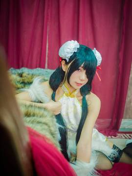 《date a live》時崎狂三除夕快乐 C O S P L A Y_狂三旗袍 (9)