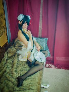 《date a live》時崎狂三除夕快乐 C O S P L A Y_狂三旗袍 (11)