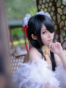 《date a live》時崎狂三除夕快乐 C O S P L A Y_#时崎狂三#白旗袍 (7)