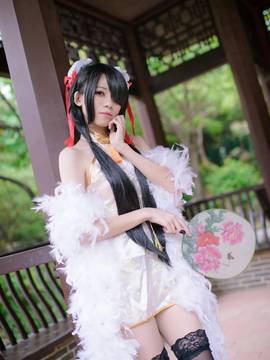 《date a live》時崎狂三除夕快乐 C O S P L A Y_#时崎狂三#白旗袍 (4)