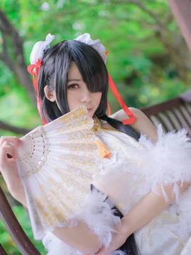 《date a live》時崎狂三除夕快乐 C O S P L A Y_#时崎狂三#白旗袍 (5)
