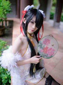 《date a live》時崎狂三除夕快乐 C O S P L A Y_#时崎狂三#白旗袍 (9)