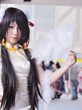 《date a live》時崎狂三除夕快乐 C O S P L A Y_【萤火虫场照】狂三旗袍 (3)