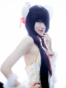 《date a live》時崎狂三除夕快乐 C O S P L A Y_4.30FC 时崎狂三 白旗袍场照 (2)
