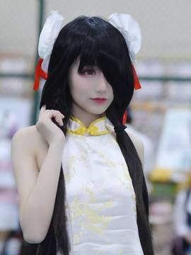 《date a live》時崎狂三除夕快乐 C O S P L A Y_4.30FC 时崎狂三 白旗袍场照 (7)