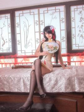 《date a live》時崎狂三除夕快乐 C O S P L A Y_狂三旗袍ver正片 (15)