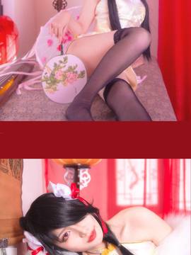 《date a live》時崎狂三除夕快乐 C O S P L A Y_【cos正片】时崎狂三旗袍 (4)