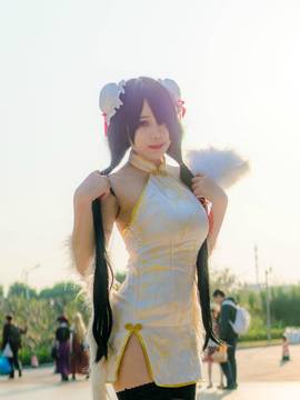 《date a live》時崎狂三除夕快乐 C O S P L A Y_狂三 同人旗袍 (7)