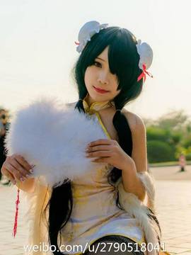 《date a live》時崎狂三除夕快乐 C O S P L A Y_狂三 同人旗袍 (10)