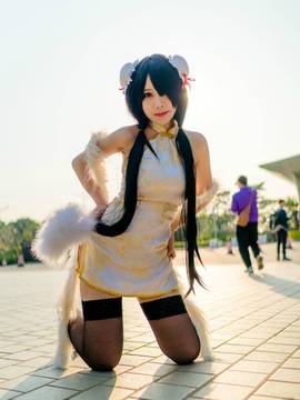 《date a live》時崎狂三除夕快乐 C O S P L A Y_狂三 同人旗袍 (11)