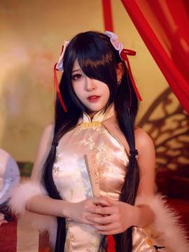 《date a live》時崎狂三除夕快乐 C O S P L A Y_狂三 同人旗袍 (12)