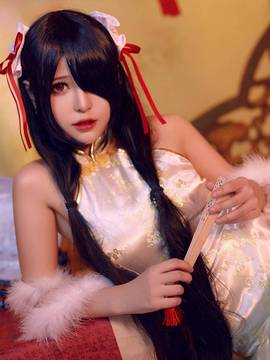《date a live》時崎狂三除夕快乐 C O S P L A Y_狂三 同人旗袍 (13)