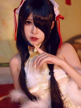 《date a live》時崎狂三除夕快乐 C O S P L A Y_狂三 同人旗袍 (14)