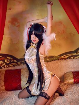 《date a live》時崎狂三除夕快乐 C O S P L A Y_狂三 同人旗袍 (18)
