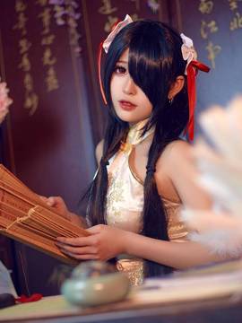 《date a live》時崎狂三除夕快乐 C O S P L A Y_狂三 同人旗袍 (20)