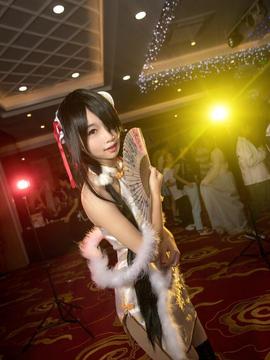 《date a live》時崎狂三除夕快乐 C O S P L A Y_夜总会现场 (1)