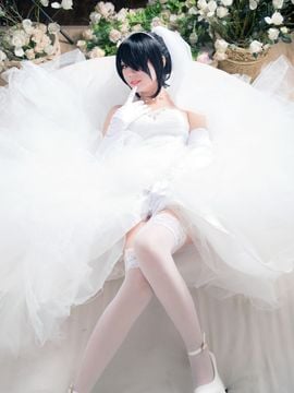 《(DATE A LIVE》狂三花嫁C O S P L A Y