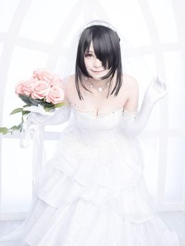 《(DATE A LIVE》狂三花嫁C O S P L A Y_【約會大作戰】時崎狂三 婚紗cosplay (1)