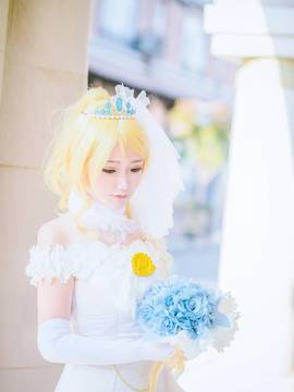 《Love Live! 》绚濑绘里花嫁.ver C O S_绘里花嫁 (2)