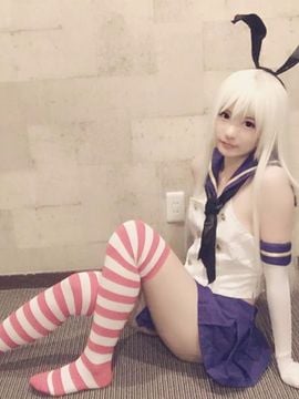 [習呆呆] Shimakaze cosplay (UNCENSORED)