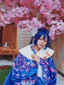 《Love Live!》田园海未未觉醒和服C O S_Love Live！园田海未 海爷正月未觉醒 (2)