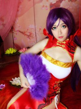 东条希同人新年旗袍COS_东条希同人新年旗袍 (1)