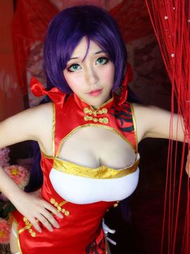 东条希同人新年旗袍COS_东条希同人新年旗袍 (10)