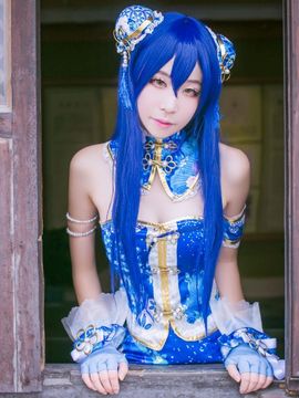 《Love Live!》园田海未觉醒旗袍 C O S P L A Y_醉花間。 (6)