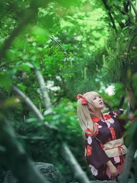 《Love Live! 》南琴梨棉花糖未觉醒和服C O S P L A Y_Minami Kotori 夏の夢を風に吹かれて (9)