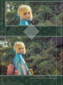《Fate stay night》saber 和服晴着Ver C O S P L A Y_saber 和服晴着Ver (6)