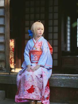 《Fate stay night》saber 和服晴着Ver C O S P L A Y_Saber 晴着和服 (1)