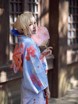 《Fate stay night》saber 和服晴着Ver C O S P L A Y_Saber 晴着和服 (5)
