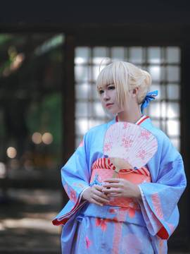 《Fate stay night》saber 和服晴着Ver C O S P L A Y_Saber 晴着和服 (9)