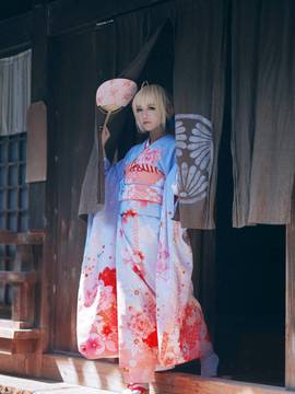 《Fate stay night》saber 和服晴着Ver C O S P L A Y_Saber 晴着和服 (12)