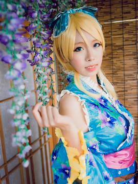 绚濑绘里夏日祭C O S P L A Y_LoveLive！绚濑绘里浴衣觉醒ver. (7)