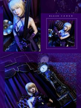 Saber黑王二设C O S P L A Y_fate grand order (9)