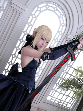 Saber黑王二设C O S P L A Y_黑saber (23)
