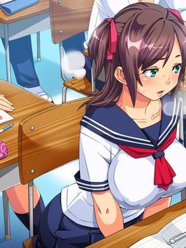 [童貞食堂] ビッチウィルスに感染した女子たちを救えるのは俺のチ○コだけ!_004