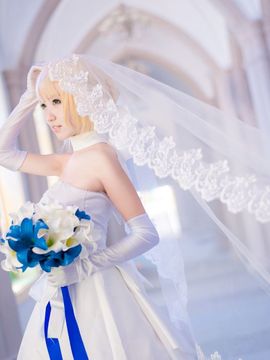 Saber型月10周年婚纱COS_Saber型月10周年婚纱 (7)