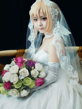 Saber型月10周年婚纱COS_saber型月十周年婚纱 (8)