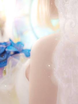 Saber型月10周年婚纱COS_TYPE-Moon十周年saber花嫁 (8)