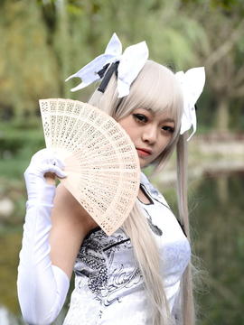 《缘之空》穹妹旗袍COSPLAY_缘之空 穹妹白旗袍 (9)