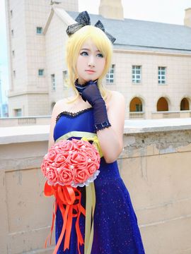 《Love Live!》绚濑绘理的生日宴会礼服C O S P L A Y_「呐，你也来给绘里庆生吧~」绘里同人生日礼服 (10)
