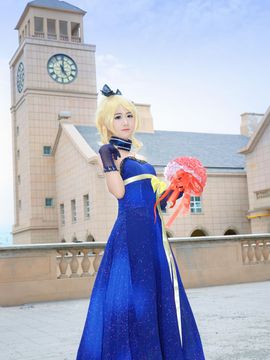 《Love Live!》绚濑绘理的生日宴会礼服C O S P L A Y_「呐，你也来给绘里庆生吧~」绘里同人生日礼服 (3)