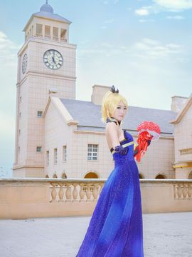 《Love Live!》绚濑绘理的生日宴会礼服C O S P L A Y_「呐，你也来给绘里庆生吧~」绘里同人生日礼服 (6)