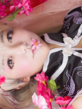 黑白无双？！《缘之空》春日野穹  C O S P L A Y_缘之空 穹妹 旗袍 (32)
