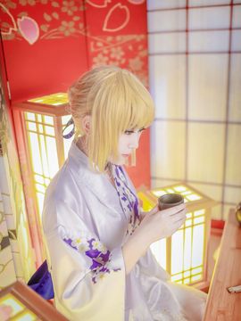 《Fate Stay Night》凛＆saber和服 C O S P L A Y_凛＆saber和服 C O S (8)
