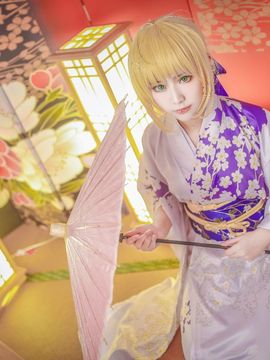 《Fate Stay Night》凛＆saber和服 C O S P L A Y_凛＆saber和服 C O S (6)